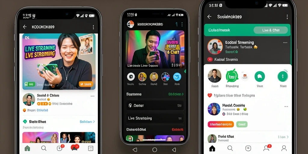 Antarmuka Live Streaming KODOKHOKI889 yang menarik dan interaktif.