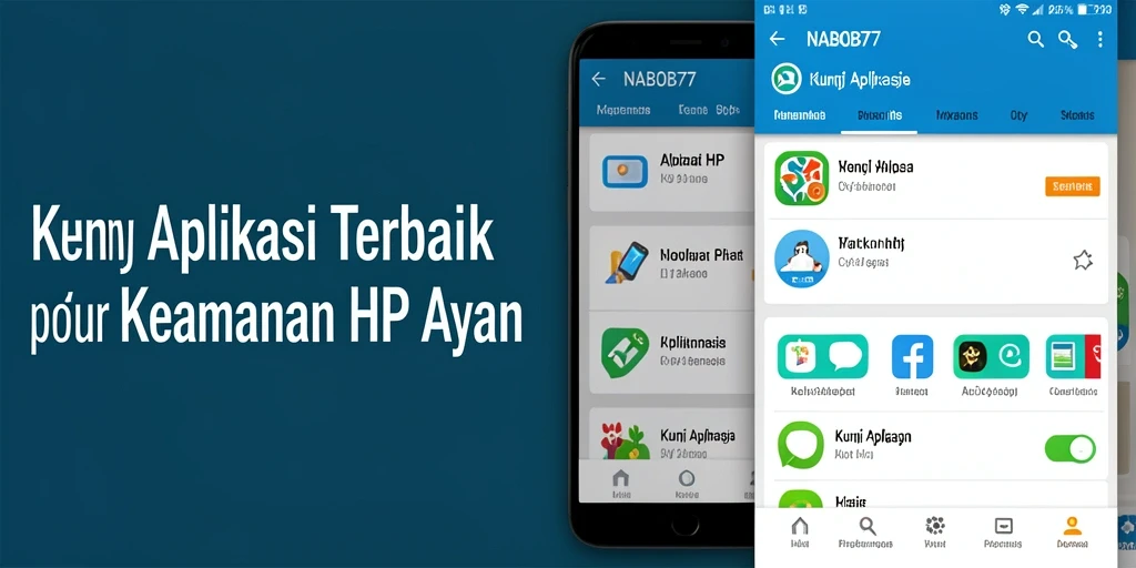 Antarmuka NABOB77 yang sederhana dan intuitif untuk kunci aplikasi.